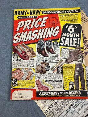 Vtg Army & Navy Department Store 1955 Canada Mail Order Catalogue